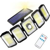 AyrStore 300 LED Güneş Enerjili 3 Mod Kumandalı 3 Metre Kablolu 5 Taraflı Sensörlü Solar Sokak Lambası - Çok Renkli