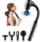 AyrStore 4 Başlıklı Uzun Saplı Ergonomik Profesyonel Sporcu Masaj Tabancası