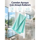 AyrStore 40X60 Mikrofiber Cam Temizlik Bezi Iz ve Tüy Bırakmayan Profesyonel Cam Silme Bezi