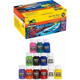 AyrStore Akrilik Boya Seti 12'li – Canlı Renkler ve Yoğun Pigment - Çok Renkli