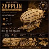 AyrStore Algwooddesign Zeppelin Ahşap Maket Seti 316 Parça – Dıy 3D Puzzle Steampunk Hava Gemisi Koleksiy - Çok Renkli