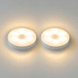 AyrStore Amber LED Hareket Sensörlü Ledli Gece Lambası Şarj Edilebilir, Taşınabilir 4000K Günışığ� - Renkli