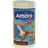 AyrStore Amore Goldy Mix Granules 250 ml Güçlü Sağlıklı Renkler Japon Balık Yemi - Çok Renkli