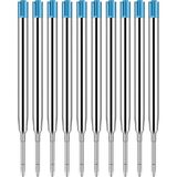 AyrStore Artlantis Mavi Tükenmez Kalem Yedeği 10 Adet Tükenmez Kalem Içi Yedek Mavi Metal Tükenmez Kale - Çok Renkli