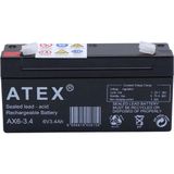 AyrStore Atex Ax6-3.4 6V 3.4AH Yatay Akü