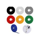 AyrStore AVEO 4 Adet Kendinden Cırtlı Kablo Bağı, 5 Metre Kesilebilir Naylon Cırt Cırt Bant Seti, Tekrar