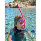 AyrStore Avessa SN-71S-1 Çocuk Önden Dalış Şnorkeli, Pembe - Çok Renkli