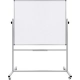 AyrStore Ayaklı Mobil Çift Taraflı Tekerlekli 360 Dönerli Laminant Yazı Tahtası 120X140 cm - Beyaz - Çok Renkli