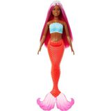 AyrStore Barbie Dreamtopia Deniz Kızı Bebekler - Kırmızı Kuyruk Beyaz Taç - Çok Renkli