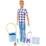 AyrStore Barbie Ken Kampa Gidiyor Oyun Seti Ken ve Aksesuarları, 3 Yaş ve Üzeri Için Oyuncak HHR66 - Çok Renkli