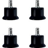 AyrStore Bekleme Bingo Ayak Geçmeli Pimli - 50MM - Siyah 11MM HKS282 - 4 Adet - 2015