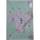 AyrStore Beslenme Bezi Yıkanabilir 33X49 cm 1 Adet Koala Beslenme Örtüsü Okul Öncesi Kreş Anasınıfı - Çok Renkli
