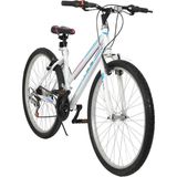AyrStore Bisiklet Vision Tec Eros 24" Jant 21 Vites Kadın Dağ Bisikleti Beyaz - Pembe & Vitesli Bisiklet - Çok Renkli