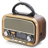 AyrStore Bluetooth Nostaljik Hoparlör Fm 20 x 10.2 x 14.5 cm NS7773BT - Çok Renkli
