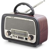 AyrStore Bluetooth Nostaljik Hoparlör Fm 20 x 10.2 x 14.5 cm NS8128BT - Çok Renkli