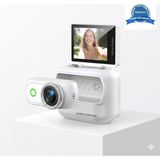 AyrStore Buğz 1080P Dijital Video Kamera (32GB) Kart Dijital Vlog Fotoğraf Makinesi Türkçe Beyaz - Çok Renkli