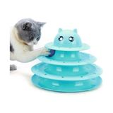 AyrStore Buğz 3 Katlı Kedi Oyuncağı Turntable Cat Toy - Çok Renkli