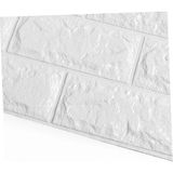 AyrStore Buğz 3D Tuğla Desenli Kendinden Yapışkanlı Duvar Paneli 58X38 cm - Çok Renkli