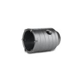 AyrStore Buğz Adaptörlü Elmaslı Beton Delme Panç 80 mm - Çok Renkli