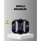 AyrStore Buğz Akıllı Bileklik Adım Sayarlı Kalori Takipli Bildirim Uyumlu IP67 - Çok Renkli