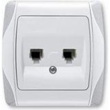 AyrStore Buğz Beyaz Telefon Prizi Priz ve Anahtarlar Için Uygun Elektrik Tesisat Malzemesi - Banyo Yapı & - Çok Renkli