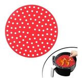 AyrStore Buğz Bx Renkli Isıya Dayanıklı Yıkanılabilir Silikon Fırın ve Airfryer Yuvarlak Pişirme Mat - Çok Renkli