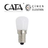 AyrStore Buğz Ct 4261 Cata 2 W Buzdolabı LED Ampul Günışığı 3000K E14 Duy - Çok Renkli
