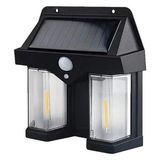 AyrStore Buğz Fithome OR-228 Hareket Sensörlü Su Geçirmez Solar Bahçe Aydınlatma Duvar Lambası - Çok Renkli