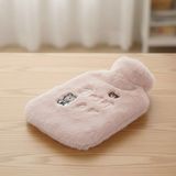 AyrStore Buğz Işıklı Ayıcıklı Figürlü Pembe Peluş Sıcak Su Torbası 1 Lt – Yumuşak Kılıf, Uzu - 1 Ay