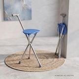 AyrStore Buğz Katlanabilir Baston Sandalye - Oturaklı - 88 cm - Çok Renkli