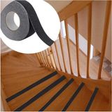 AyrStore Buğz Merdiven Zemin Kaydırmaz Güçlü Bant Yapışkanlı Kaymaz Bant Siyah 25 mm x 5 Metre - Çok Renkli