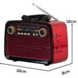 AyrStore Buğz Müzik Kutusu Bluetooth Bağlantılı El Fenerli Nostaljik Tasarım Radyo - Çok Renkli