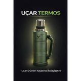 AyrStore Buğz Paslanmaz Çelik Yeşil Termos 48 Saat Yalıtım Süresi Kutulu - Spor & Outdoor - Ekipman & A - Çok Renkli