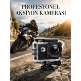 AyrStore Buğz Profesyonel 4K Aksiyon Kamerası Geniş Açılı Wifi Destekli