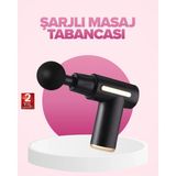 AyrStore Buğz Profesyonel Masaj Tabancası 6 Kademeli Derin Kas Terapisi 4 Başlıklı Şarjlı Sessiz Motor - Çok Renkli