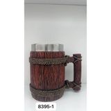 AyrStore Büyük Boy Halatli Çelik Kupa Bardak Kod 8395 - Renkli