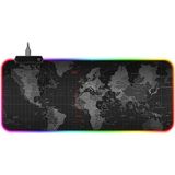 AyrStore Büyük Boy Xxl 80X30 cm Pc Kısayol Kodlar Desenli Rgb LED Işıklı Gaming Gamer Oyuncu Mouse Pad - Çok Renkli