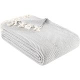 AyrStore Carden Organik Pamuklu Koltuk Örtüsü Desenli 200X230 cm Kanepe Çekyat Buldan Bezi Gri - 0,6 x 19 x 29 cm - Çok Renkli