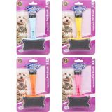 AyrStore Cat/doglife Plastik Uçlu Basmalı Tarak - Renkli