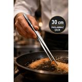 AyrStore Çelik 30 cm Çok Amaçlı Cımbız Profesyonel Şef Cımbızı Maşası CIN765-3 - Çok Renkli