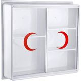 AyrStore Çelik Ayna CLK157 Plastik Büyük Ecza Dolabı - Çok Renkli