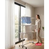 AyrStore Ceraware Home Lite Premium 3 Katlı Çamaşırlık Made In Korea Tekerlekli Çamaşır Kurutmalık E - Çok Renkli