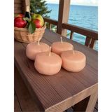 AyrStore Citronella ve Lavanta 6 Adet Sineksavar Suda Yüzen Mum, Mavi - Çok Renkli
