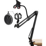 AyrStore Coverzone Masa Tipi Mikrofon Standı 3 Eklemli Açısı Ayarlanabilir Kurulumu ve Kullanımı Kolay - Çok Renkli