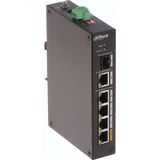 AyrStore Dahua PFS3106-4ET-60-V2, 4 Port, Megabit, Poe 60W, 1 Port Gigabit Uplink, 1 Port Gigabit Sfp, Yönetilemez, Masaüstü Switch