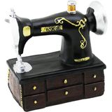 AyrStore Dikiş Makinesi Vintage Dekoratif Biblo 20X15X8.5CM Reçine - Çok Renkli