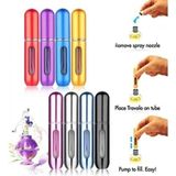 AyrStore Doldurulabilir Mini Cep Parfüm Şişesi, Taşınabilir Sprey Atomizer, 3 Adet - Çok Renkli