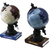 AyrStore Dünya Vintage Dekoratif Biblo - Kumbara Renkli 22CM Reçine - Çok Renkli