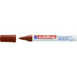 AyrStore Edding 4040 Mat Mürekkep Kalemi - 1 Markör - Yuvarlak Uç 1-2 mm - Kahverengi - Pürüzlü, Koyu V - Çok Renkli