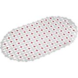 AyrStore Efe Mark Eko Serisi Banyo - Küvet Içi Kaydırmaz Vantuzlu Oluklu Oval Paspas 63 x 34 Cm, Kırmız - Renkli